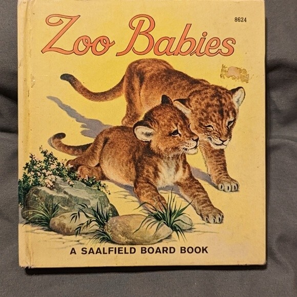 Vintage Zoo Babies Board Book - Picture 1 of 5